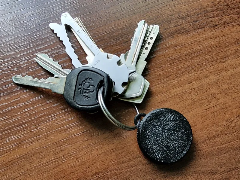 Keychain for Spare Battery of Car Key