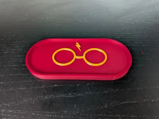 Harry Potter Themed Glass Tray