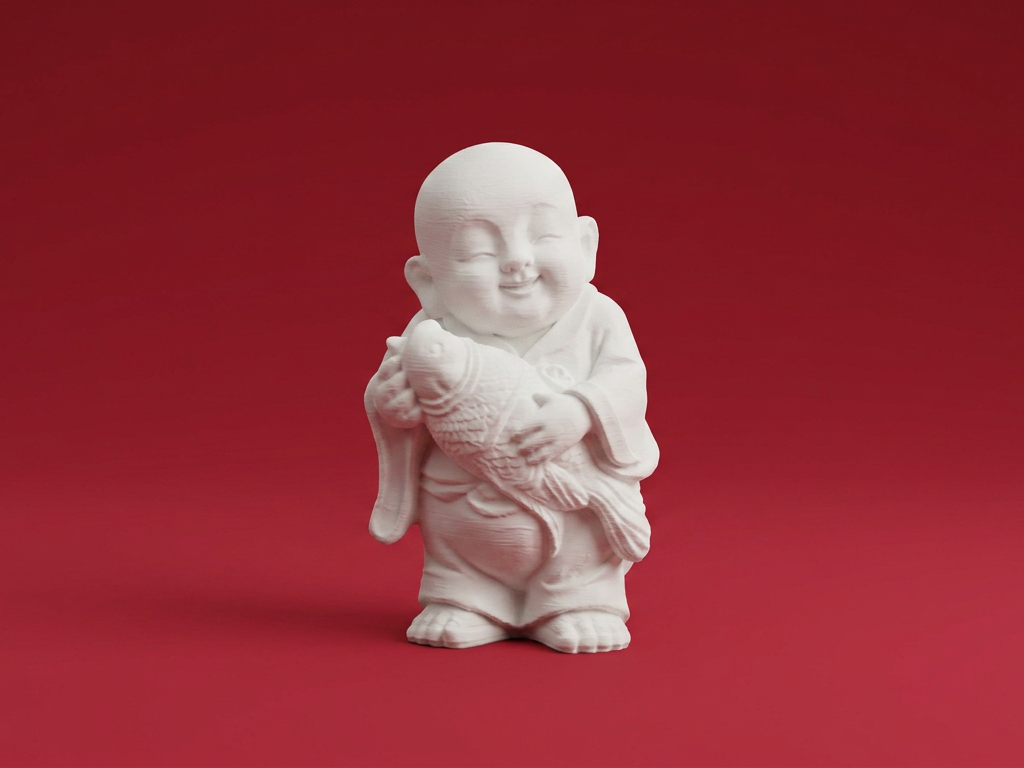 Buddha with Fish – Lucky Figurine