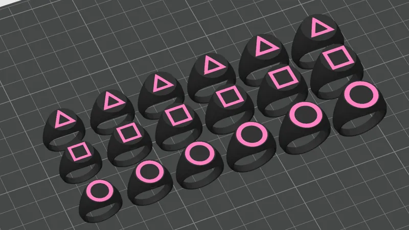 Squid Game Signet Rings