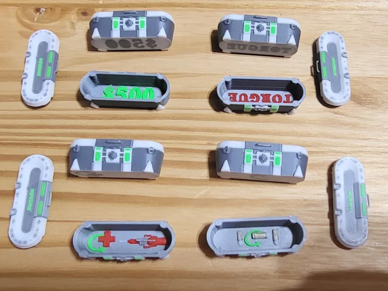 Borderlands Board Game Loot Chests Miniatures