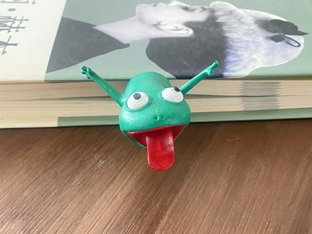 Miniatura 1 do modelo 3D 汤姆蜥蜴搞怪书签Tom Lizard