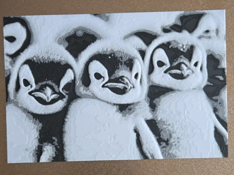 Baby Penguin Hueforge
