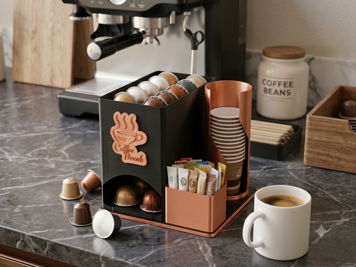 Organizer per accessori caffè XL, MULTICOLORE!
