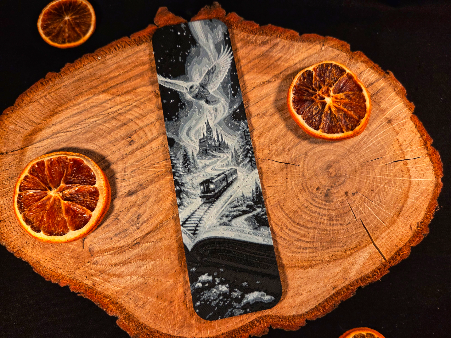 Harry Potter magic book Hedwig Hogwarts bookmark