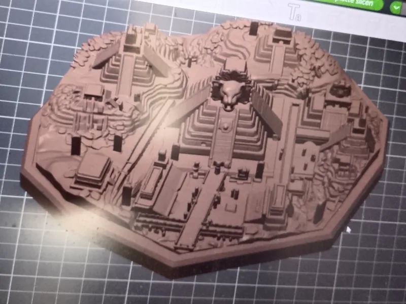 Maya Stadt Diorama - Historische Tempelanlage 