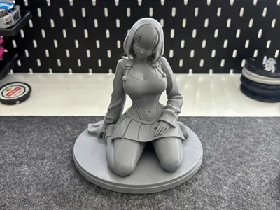 Hooded Anime Statue | Premium Desk Figure