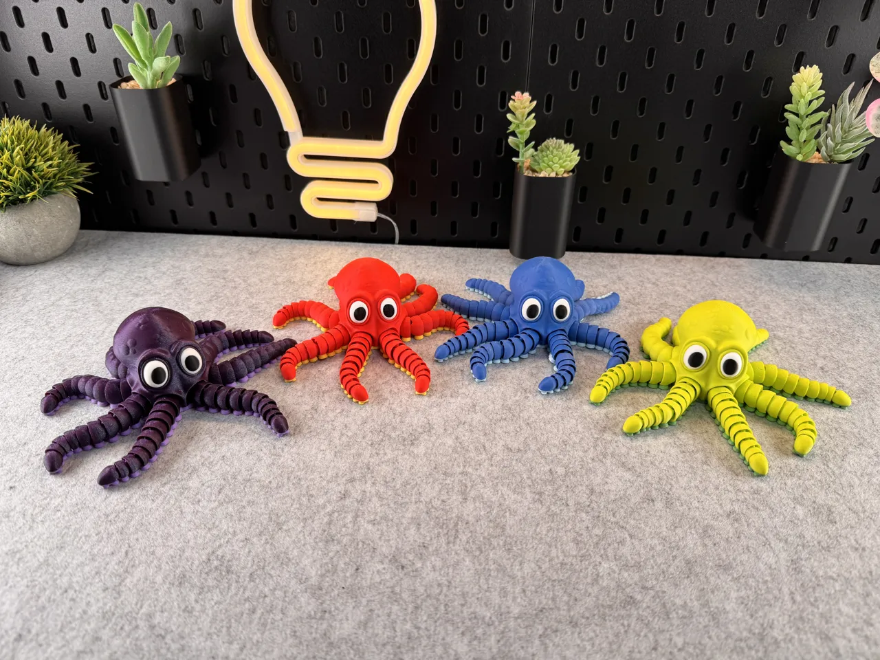 Articulated Cute Octopus view 4