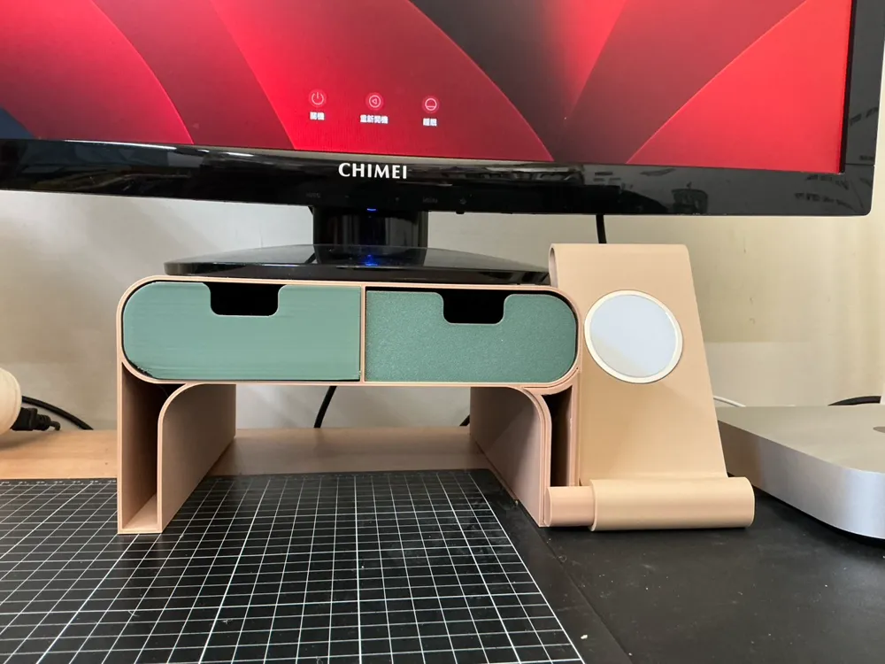 Stylish Monitor Risers Simple style monitor riser by JoeHou - MakerWorld