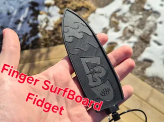 Finger SurfBoard with rotary leach hole