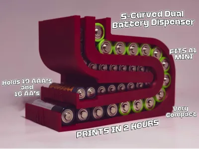 S-Curve Dual Battery Dispenser