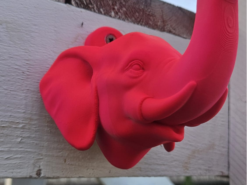 Elephant Wall Hook – Decorative, Trunk Holder