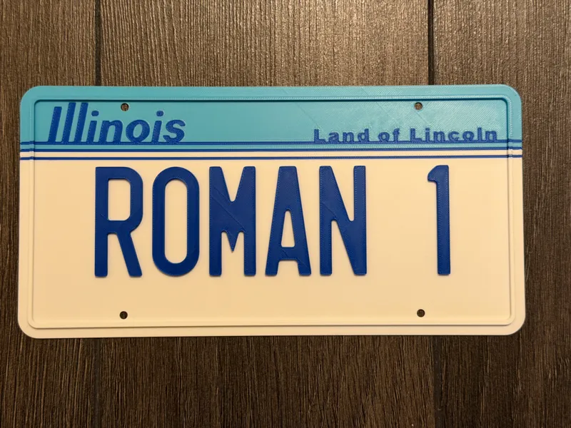 ROMAN 1 License plate (The Great Outdoors) 