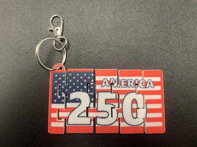 America 250 keychain