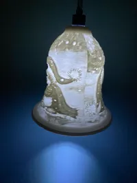 Cloche de Noël lumineuse aux pingouins chanteurs — photo 6