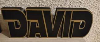 Placa nombre David
