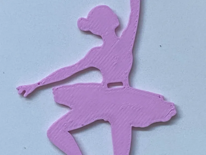 Ballerina cupcake topper with slot to add tutu