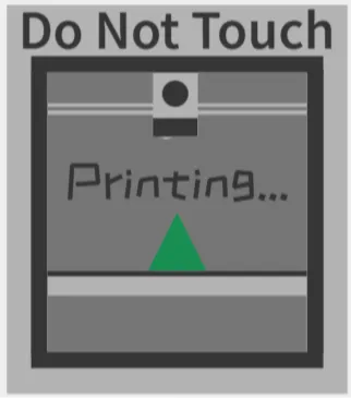 Do not touch sign