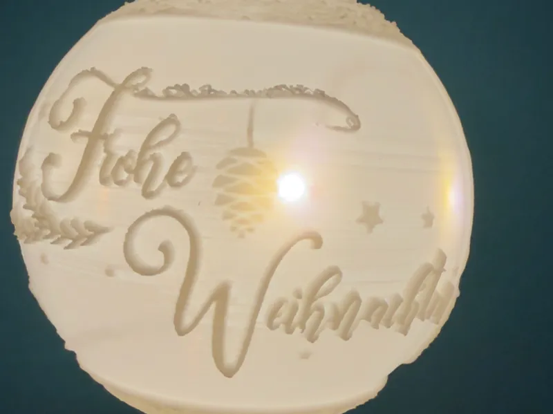 Weihnachtskugel Frohe Weihnachten