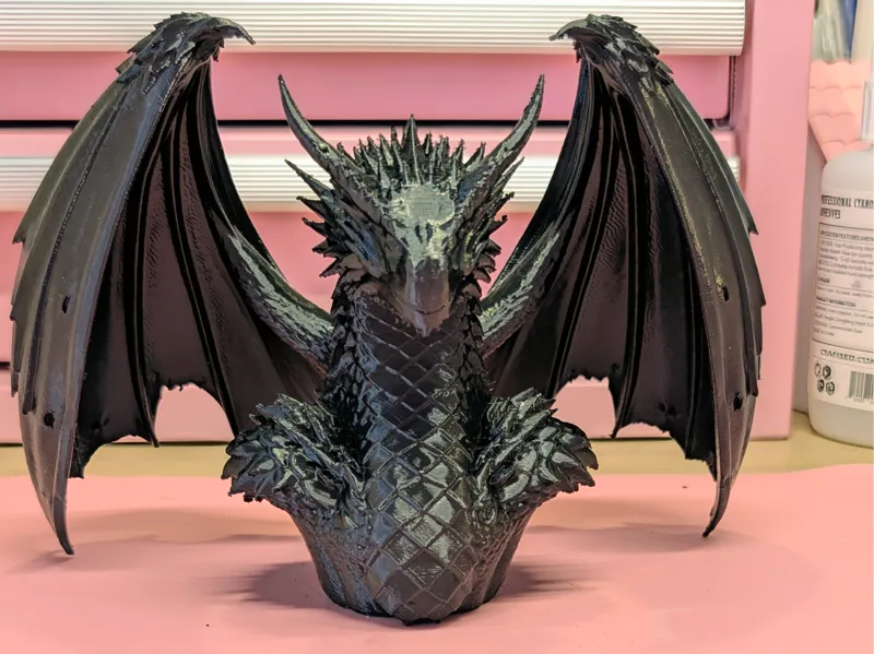 Tairn inspried Dragon Bust.  2 versions