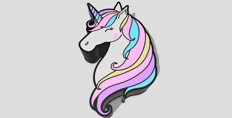 Unicorn Lightbox Led Lamp