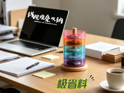Minimalist Desktop Cable Stackable Storage