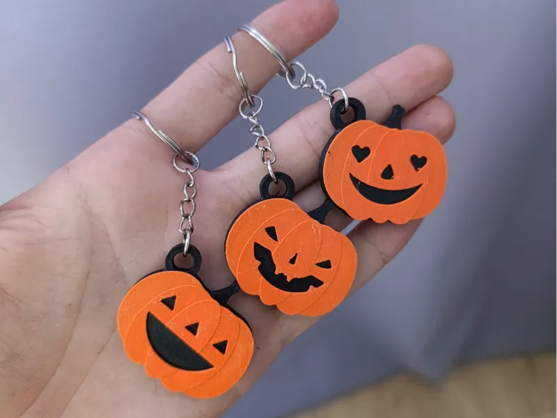 Halloween pumkin keychain/No AMS needed