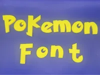Police de caractères Pokémon en 3D — photo 1