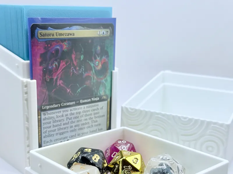 Triple Stack Deck Box with Commander Window