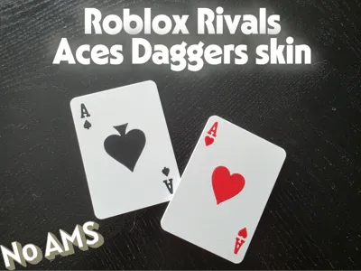 Roblox Rivals Aces skin for Daggers