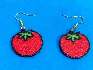Tomato earrings