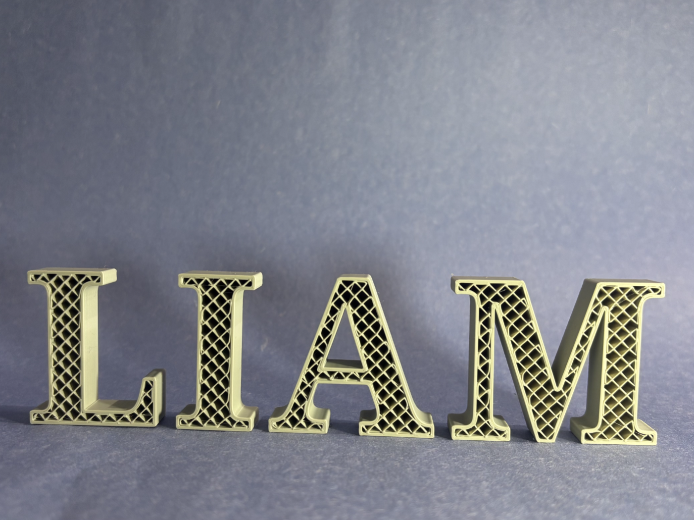 Open-Top 3D Printable Letters (Liam)