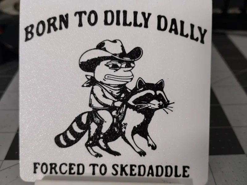 Dilly Dallying (fridge magnet)