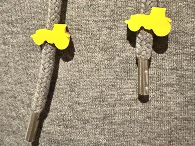 Tractor Hoodie Drawstring Beads