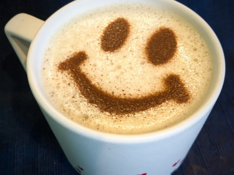 Coffee Stencil - Smiley