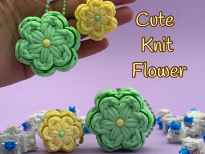 Cute Knit Flower Vol.2 – Fidget Clickers Keychains