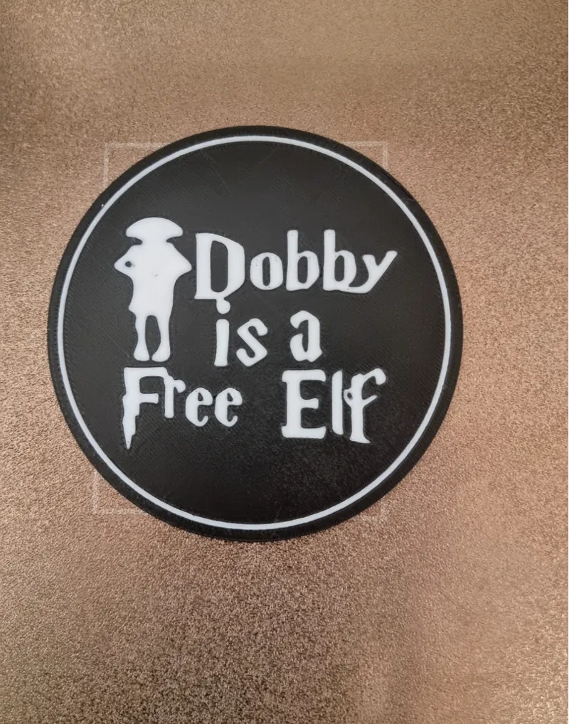 "Dobby is a Free Elf" Coaster