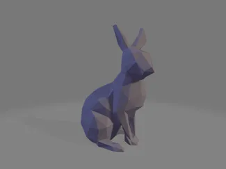 Low Poly Easter Bunny