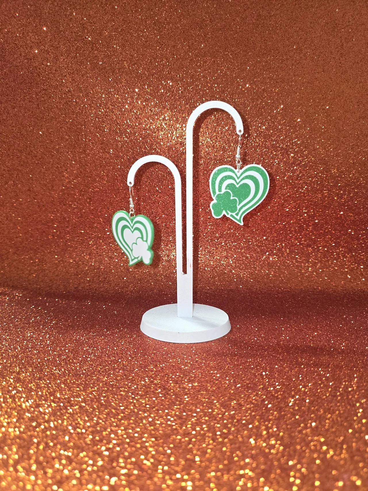 Heart of Luck earrings view 3