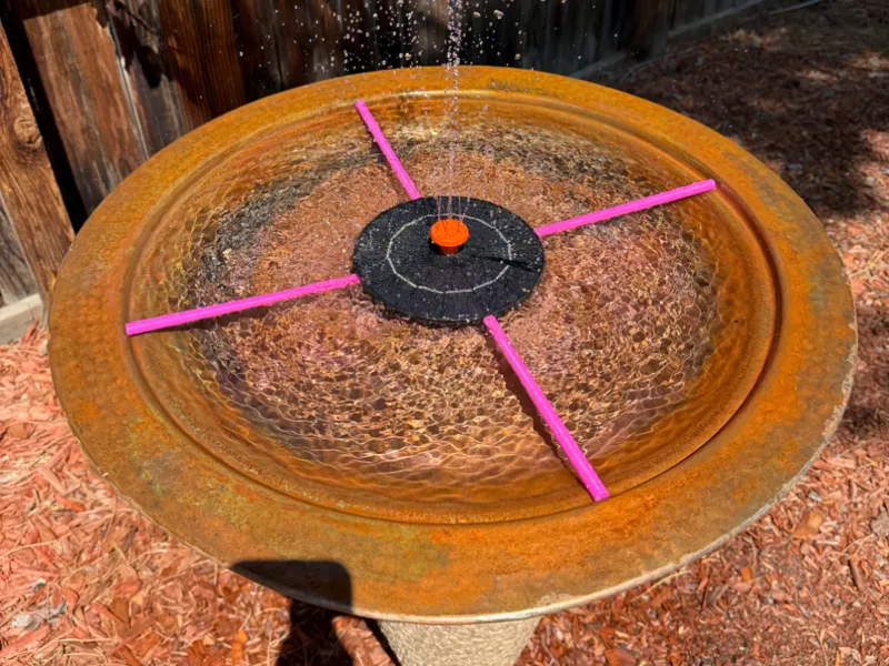 Solar Bird Bath Stabilizer