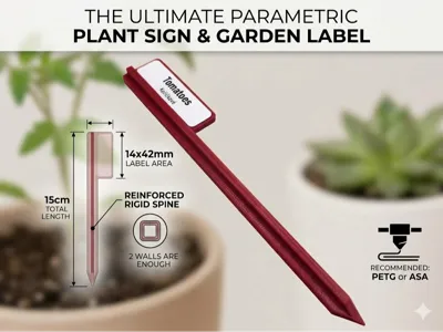 The Ultimate Parametric Plant Sign/Stake for Label