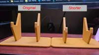 Shorter - More stable, save space