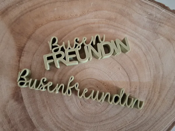 Inscription "Busenfreundin" (meilleure amie)