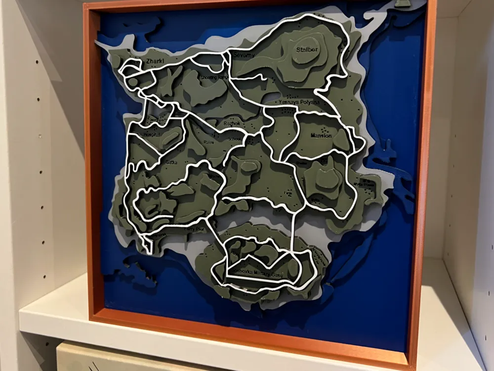 PUBG Erangel Map - Free 3D Print Model - MakerWorld