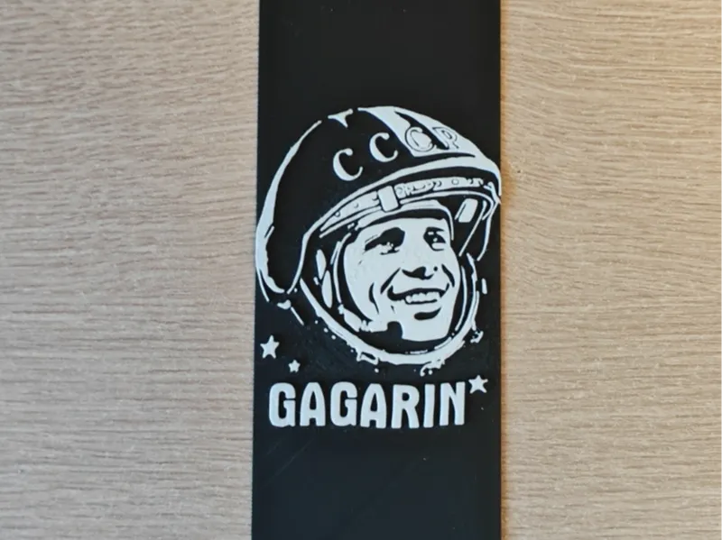 Yuri Gagarin bookmark.