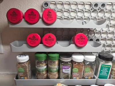 Multiboard Spice Rack for short containers