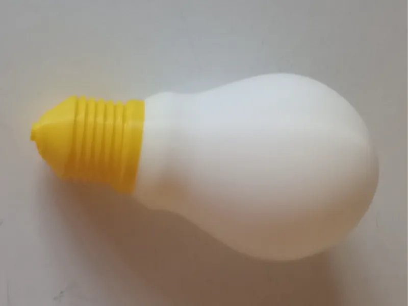 Bombilla a dos colores