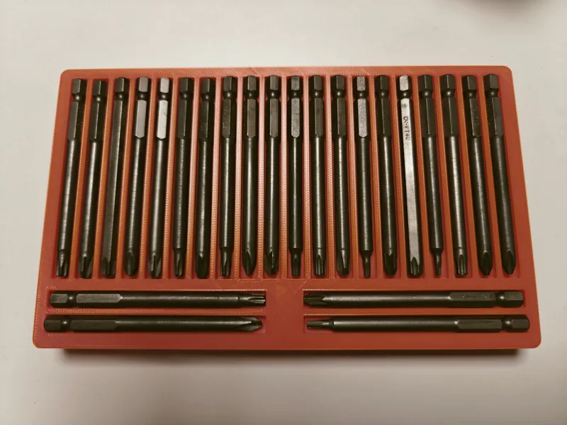 Gridfinity Long Hex Bit Holder