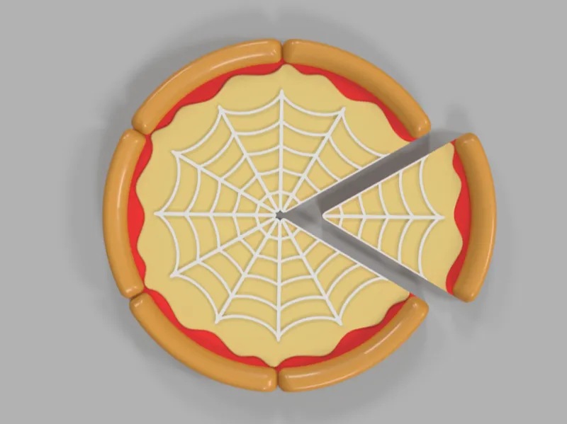 Web Pizza Fridge Magnet