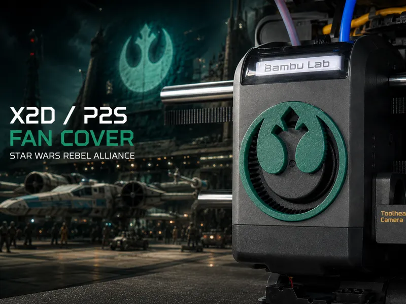 X2D / P2S Fan Cover - Star Wars Rebel Alliance